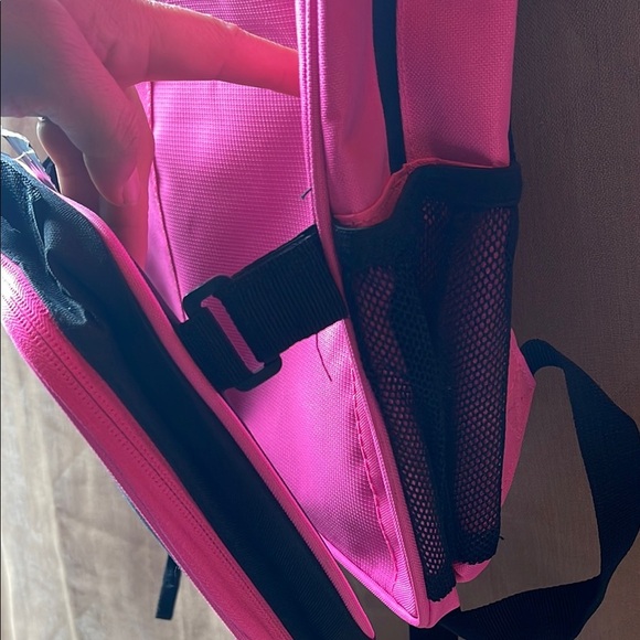 Puma Vibrant Pink and Black Backpack - Picture 3 of 7